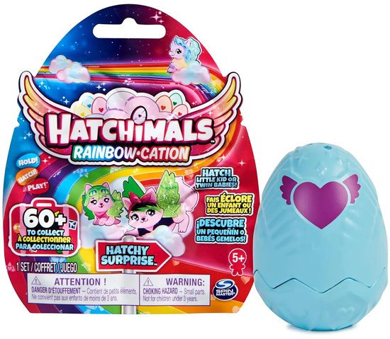 Hatchimals Rainbowcation Family Surprise – 1 exemplaire – Collectionnez-les tous – Mini figurine à collectionner