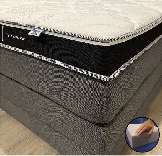 Hilton Hotel Topper – 100×200 – HARD – Mousse hybride – environ 12 cm d&rsquo;épaisseur – Cool & Fresh