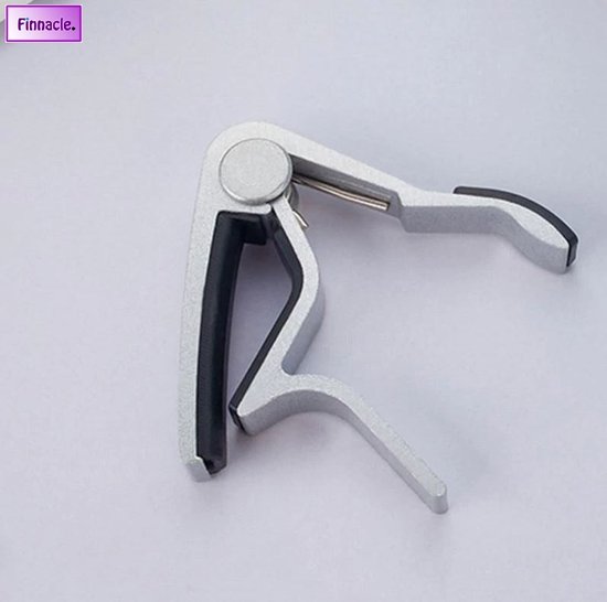Finnacle – Instrument jouet – Capo de guitare avec poignée – Argent