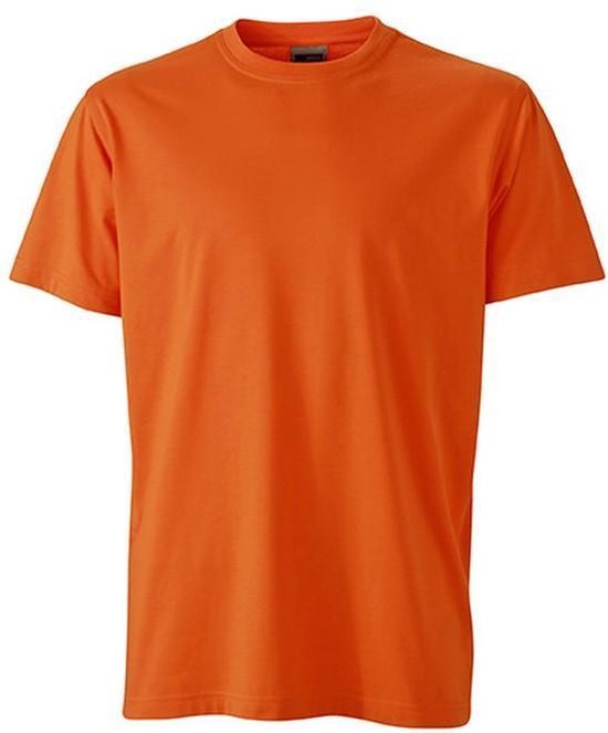 Fusible Systems – T-shirt de travail James and Nicholson pour hommes (Oranje)