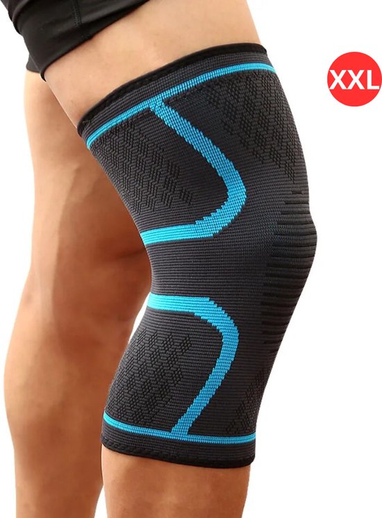 Genouillère Bovista Sports – Genouillère – Genouillères Powerlifting – Genouillère de compression – Genouillères – Femme – Homme – Blauw – Taille XL