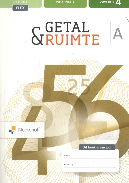 Getal & Ruimte vwo A 4 FLEX leerboek