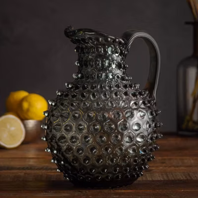 Pichet gris pointe de diamant 2L 19x17x23cm