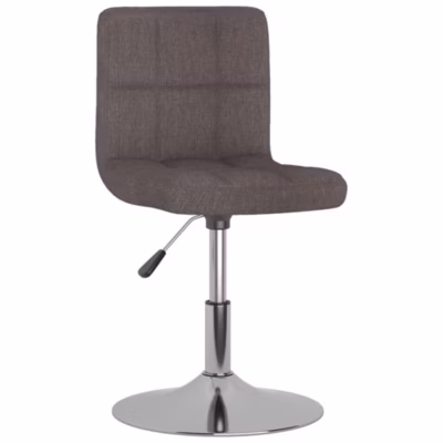 Prolenta Premium –  Chaise pivotante de salle à manger Taupe Tissu