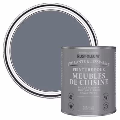Peinture Grise pour Meubles de Cuisine, Brillant – RUST-OLEUM – Gris Marine 750ml