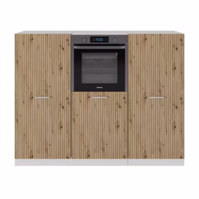 Vicco Bloc cuisine Artisan chêne/blanc 180cm sans PT