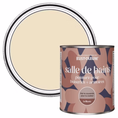 Peinture Beige pour Boiseries de Salle de Bains, Brillante – RUST-OLEUM – Plume 750ml