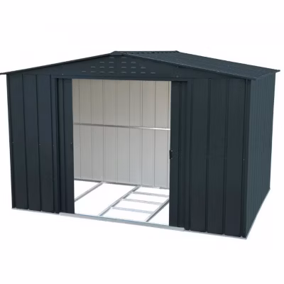 ezooza Abri de jardin en métal Top Shed 322 x 243 x 209 cm Gris anthracite
