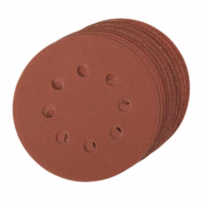 Disques Abrasifs Perforés Auto-Agrippants 125 mm – Lot de 10 – Grains 60, 80, 120, 240 – Silverline