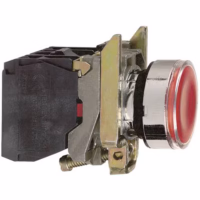 Schneider Electric Harmony XB4BW34B5 bouton-poussoir lumineux LED rouge montage affleurant 22,5 mm