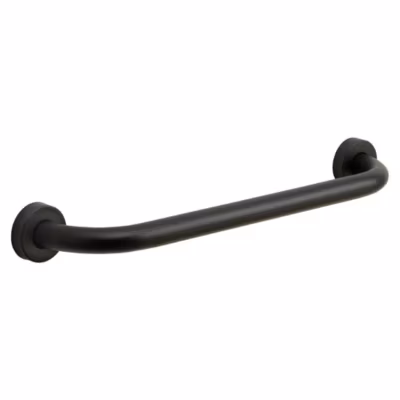 Poignée De Sécurité Pour Salle De Bain Pour Personnes Âgées 45Cm Acier Noir Par Kiamami Valentina