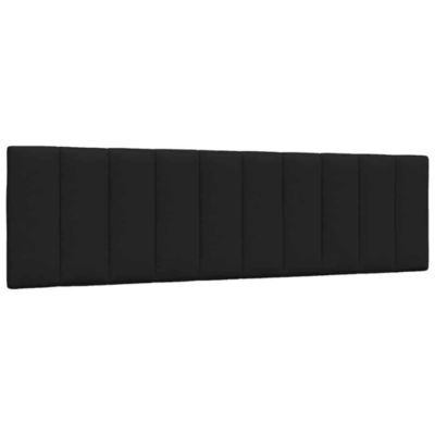 Coussin de tête de lit Hanko noir 180 cm tissu vidaXL