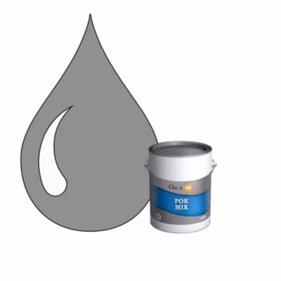 POK MIX : Peinture Meuble Satinée Multi-supports Intérieur – 1L – RAL 7045 – Télégris 1 – Clic & Pok
