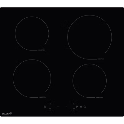 BELDEKO Plaque Induction 4 Zones – 7900W – Commandes Tactile – Booster – Minuteur Sécurité Enfant – Marque Française