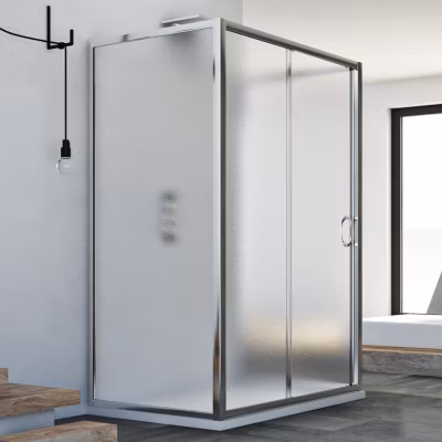 Cabine douche 70x140x70 CM H185 granité modèle Replay Trio avec 1 portillon