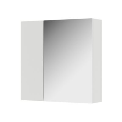 Vicco Armoire de toilette Blanc 60×59.2cm Avec étagères et 1 porte miroir