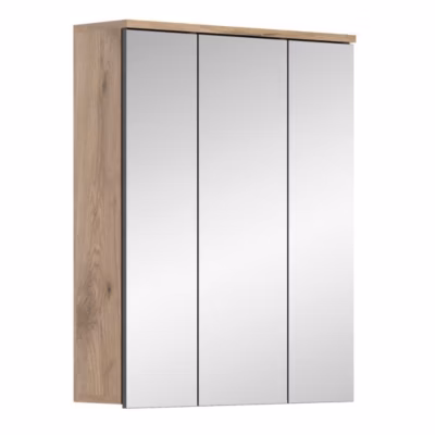 Meuble de rangement avec miroirs  Chene clair  SELMA