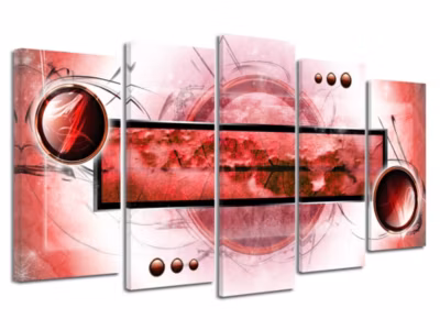 DECLINA, Tableau toile imprimée abstrait, Tableau deco abstrait Acubens, 150×80 cm