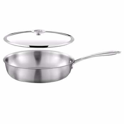 Set 1 sauteuse 24cm inox avec couvercle Inox – Gourmet par Cuisinox