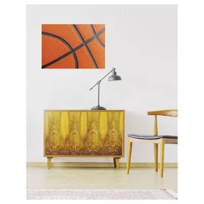 Poster intissé BASKETBALL ballon de basket orange 60 x 40 cm – Décoration intérieure HD