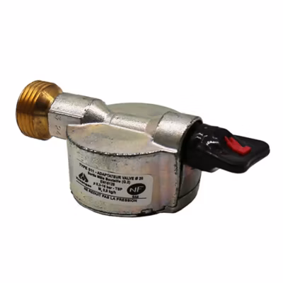ROUSSEAU – Adaptateur butane propane pour bouteille Elfi Malice Twiny – Valve diamètre 20 mm – Sortie 21,7×1,814