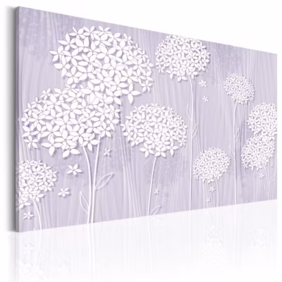 Tableau Fleurs Terre de bruyère 60×40 cm