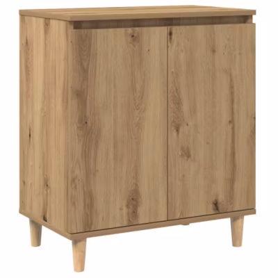 Buffet chêne artisanal 60x35x70 cm bois d&rsquo;ingénierie vidaXL