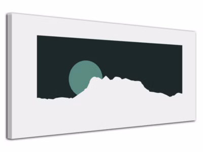 DECLINA, Tableau toile imprimée Vintage, Tableau toile déco Les Trois Couronnes, 150×75 cm