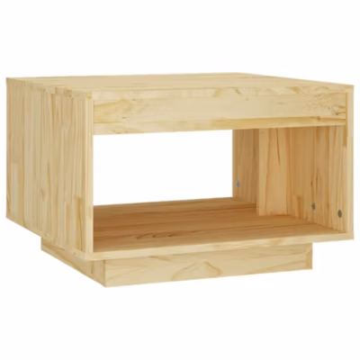 vidaXL Table basse 50x50x33,5 cm bois de pin massif 808503
