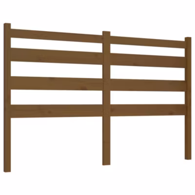 vidaXL Tête de lit Marron miel 206x4x100 cm Bois massif de pin 818443