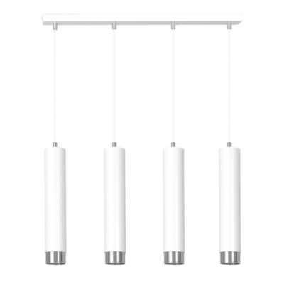 Lampe suspendue KIBO 4 WH/CHROME, Emibig Lighting, Fabriqué en EU