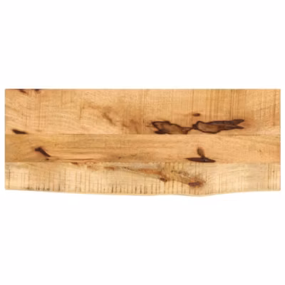 Dessus de table-Plateau de Table de Remplacement 80x20x2,5 cm bord vif bois massif manguier brut 654129