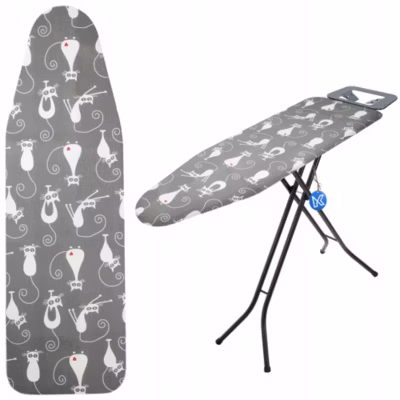 KADAX Housse de Planche 130x45cm Repassage Support Extensible Chats