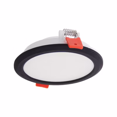 Xanlite – Spot encastrable LED rond, extra plat, cons. 6W, 800 lumens, CCT, IP44, Plusieurs coloris – DOP400RIPCCT