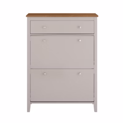 SoBuy Meuble à Chaussures avec Tiroir – 12 Paires, Bois MDF Brun, 80x25x108 cm