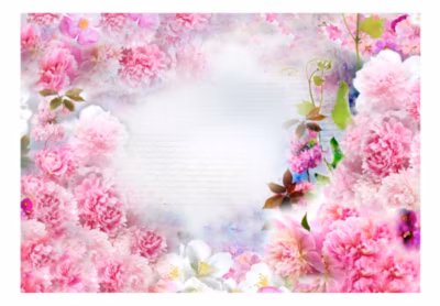 Papier peint intissé panoramique fleurs smell of cloves 100×70 cm
