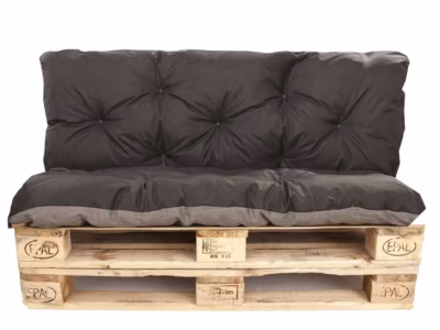Coussins palettes 120×50 / 120x40cm coussins de palette Noir, coussins de canapé de jardin, coussin palette exterieur