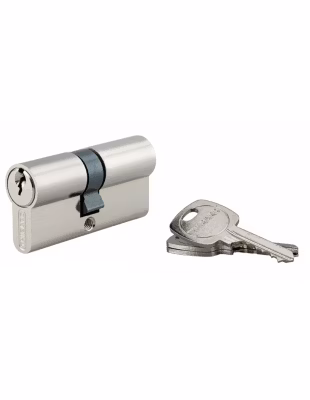 Cylindre de serrure double entrée STD UNIKEY (achetez-en plusieurs, ouvrez avec la même clé), 30x35mm, 3 clés, nickelé – THIRARD