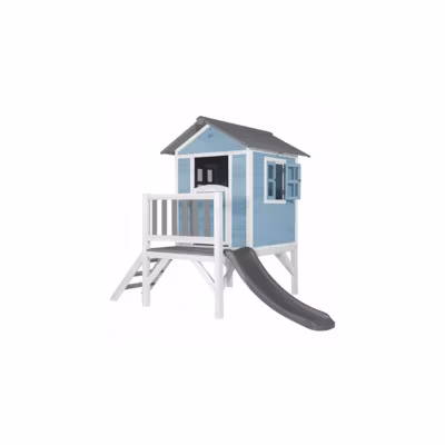 AXI Beach Lodge XL Maisonnette Caribbean Bleu Toboggan Gris