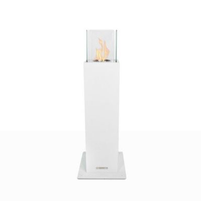Cheminée de jardin – DIVINA FIRE – Capri 70 – Bioéthanol – Acier – Blanc