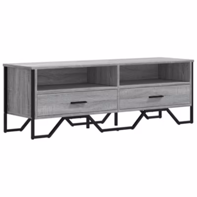 Prolenta Premium –  Meuble TV sonoma gris 122x34x41 cm bois d&rsquo;ingénierie