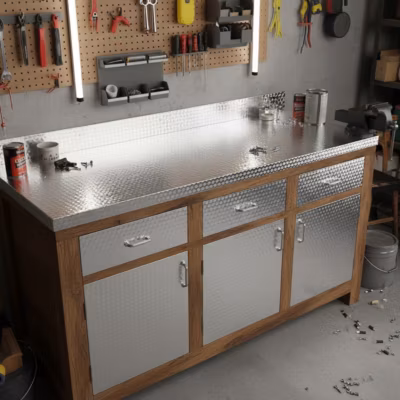 Rouleau adhésif aluminium au mètre – revêtement mural meuble de protection auto-adhésif étanche – 60cmx40m