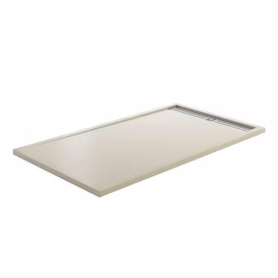 Style Plus – Receveur de Douche Extra-Plat – Résine Minérale – Élégant & Résistant – BEIGE – 110X70 CM