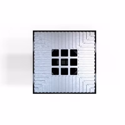 StarPoint ALU – Avaloir avec grille aluminium – 200/200 mm – LINE ECO –  Gris
