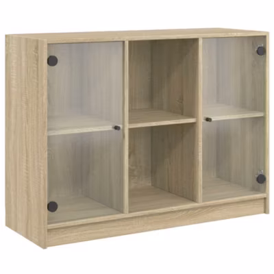 Buffet chêne sonoma 102x37x75,5 cm bois d&rsquo;ingénierie vidaXL