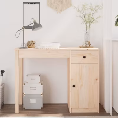 vidaXL Bureau 100x50x75 cm Bois massif de pin 814629