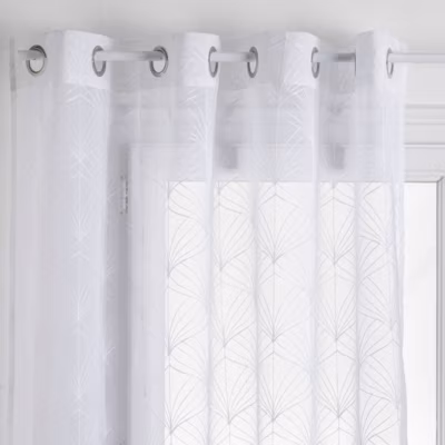 Voilage Mia – blanc – 140×240 cm – Atmosphera
