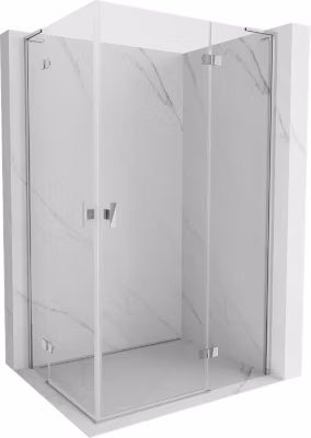 Mexen Mist-H L Duo cabine de douche pivotante droite 75 x 120 cm, transparent, chromé – 8A5L-075L-120P-01-00