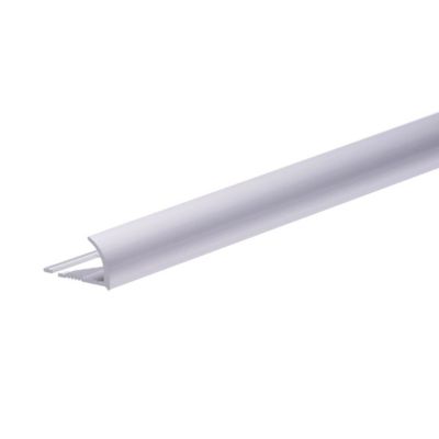 Lot de 1 CEZ Quart de rond 8 mm carrelage profilé aluminium anodisé Argent