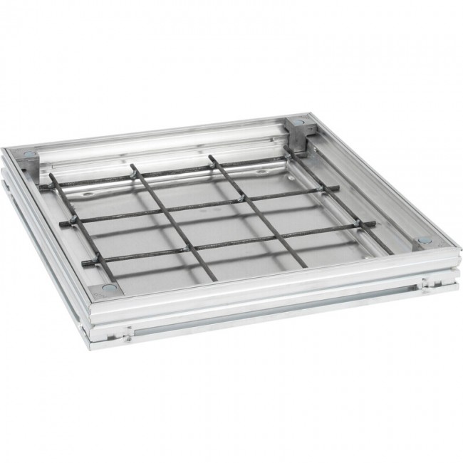 Tampon de visite à carreler Uniface aluminium – passage de 600×600 mm ACO